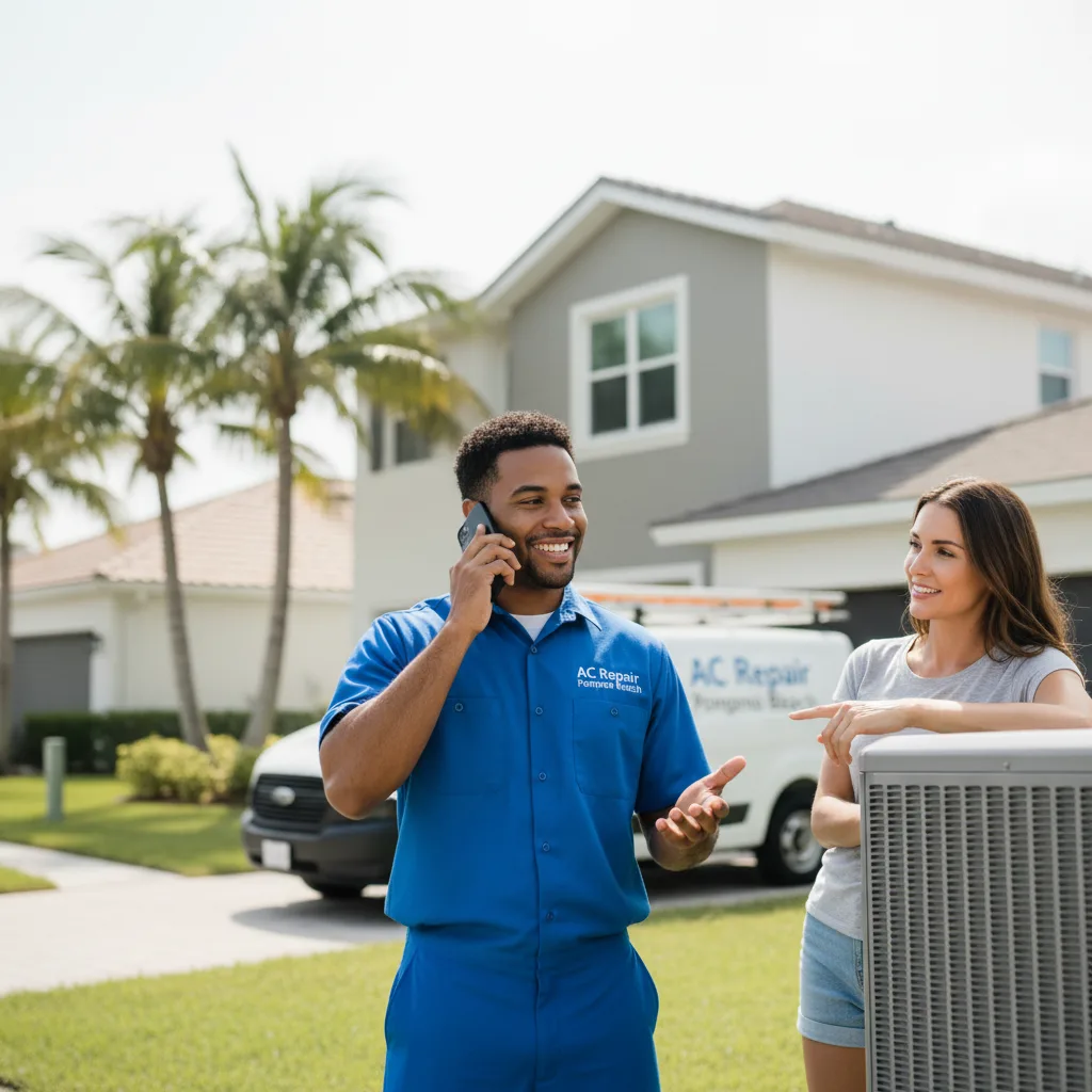 AC Repair Pompano Beach customer support in Hiltons
